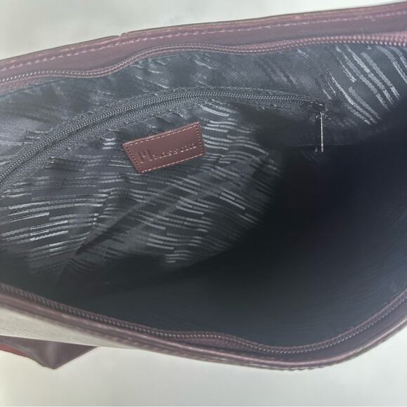 Missoni Vintage Brown Leather & Suede Shoulder Bag Purse - Picture 10 of 15